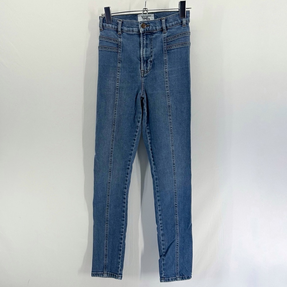 Reformation Suzie High Rise Skinny Front Seam Jeans Size 24